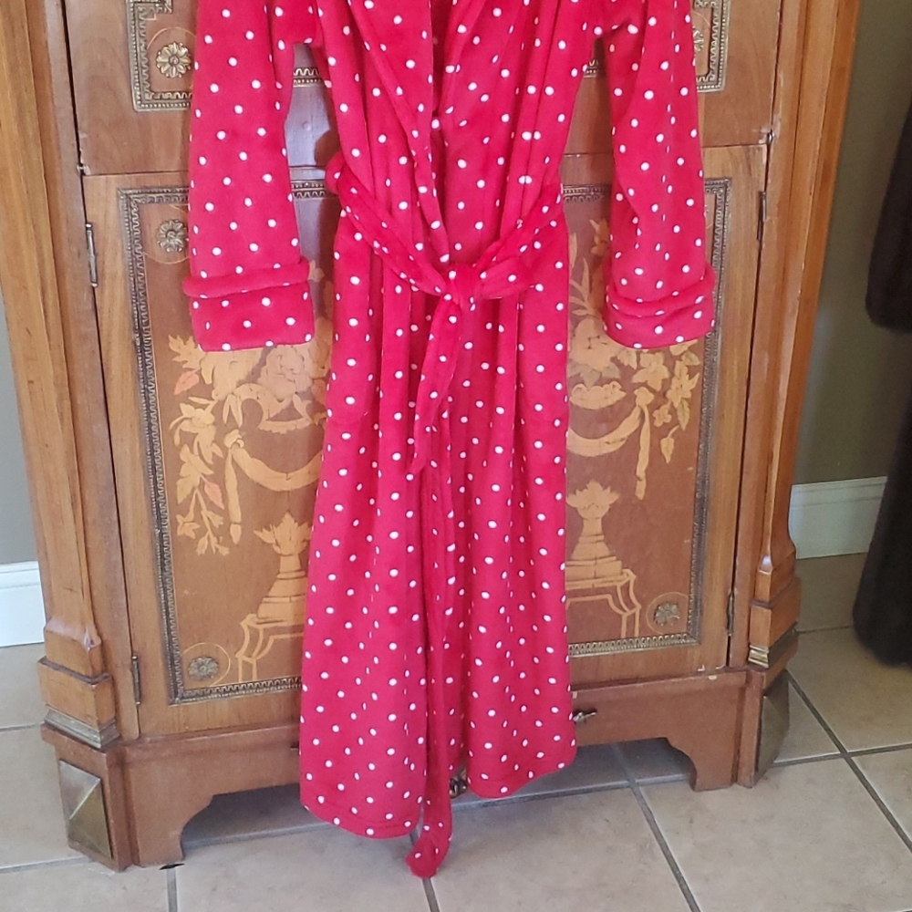 ,*0616 Kim Rogers Polka-Dot Robe - Picture 3 of 6